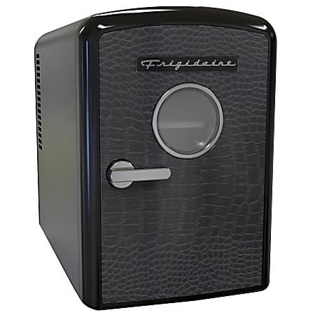 Frigidaire® 9-Can Mini Fridge Cooler with Crocodile Door, Black, EFMIS181-BLKCROC