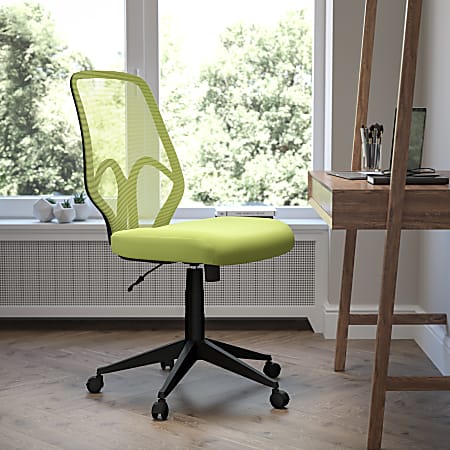 Flash Furniture Salerno Series Ergonomic Mesh High-Back Office Chair, Green