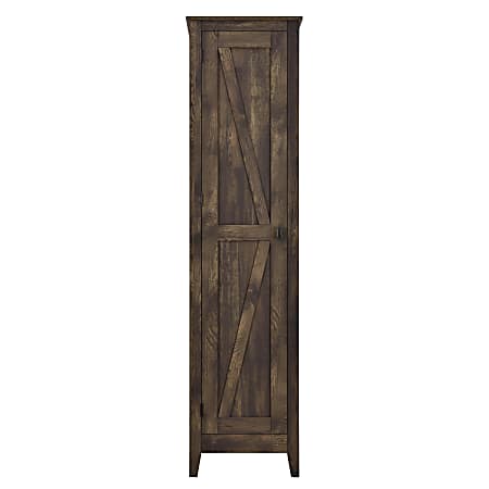 Ameriwood™ Home Farmington 18" Wide Storage Cabinet, 4 Shelves, Rustic Woodgrain