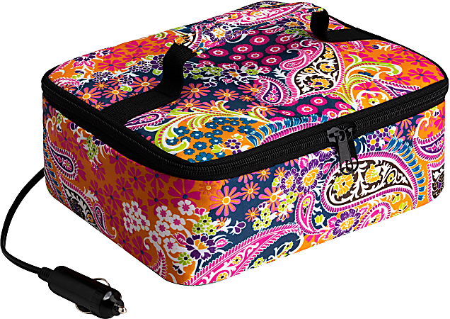 HOTLOGIC Portable Personal 12V Mini Oven, Paisley