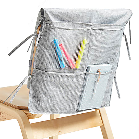 Dormify Kayla Over-The-Chair Pocket Organizer, Gray