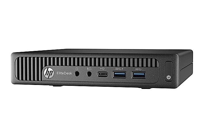 HP EliteDesk 800 G2 Mini Refurbished Desktop PC, Intel® Core™ i5, 8GB Memory, 240GB Solid State Drive, Windows® 10, RF610488
