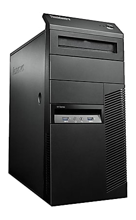 Lenovo® ThinkCentre® M93 Tower Refurbished Desktop PC, Intel® Core™ i3, 8GB  Memory, 240GB Solid State Drive, Windows® 10, RF610495