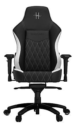 HHGears XL 800 PC Gaming Racing Chair With Headrest, White/Black
