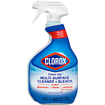 Clorox® Clean-Up® All Purpose Cleaner with Bleach, Spray Bottle, Rain Clean, 32 Fluid Ounces