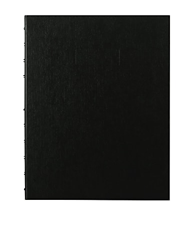 Blueline® MiracleBind 50% Recycled Notebook, 11" x 9 1/16", 75 Sheets, Black