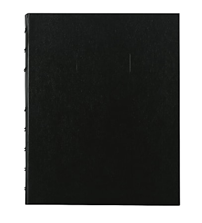 Blueline® MiracleBind 50% Recycled Notebook, 9 1/4" x 7 1/4", 75 Sheets, Black