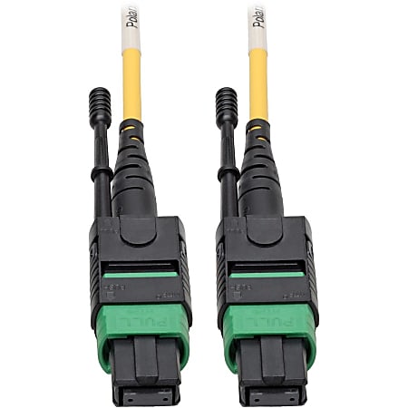 Eaton Tripp Lite Series MTP/MPO (APC) Singlemode Patch Cable (F/F), 12 Fiber, 40/100 GbE, QSFP+ 40GBAS - N39003M12AP