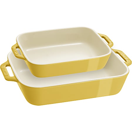 Staub 2-Piece Baking Dish Set, Citron