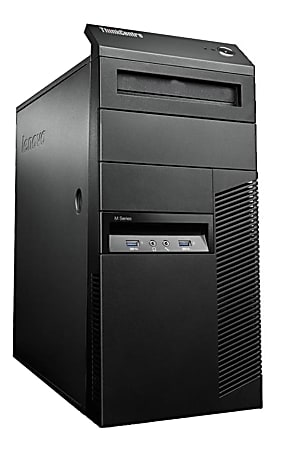 Lenovo® ThinkCentre® M93 Tower Refurbished Desktop PC, Intel® Core™ i7, 8GB Memory, 240GB Solid State Drive, Windows® 10, RF610504