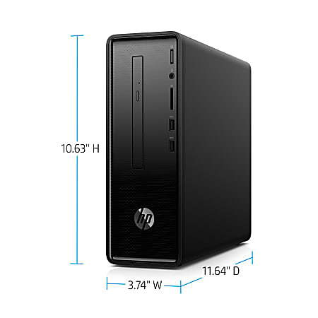 HP 290 a0046 Slim Desktop PC AMD A9 8GB Memory 1TB Hard Drive