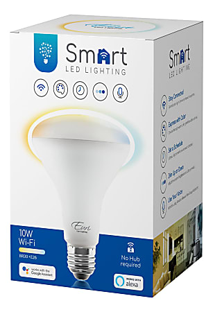 Euri LED Smart Wi-Fi Tunable BR30 Flood Bulb, 650 Lumens, 10 Watts, 2000 - 5000 Kelvin, 1 Each