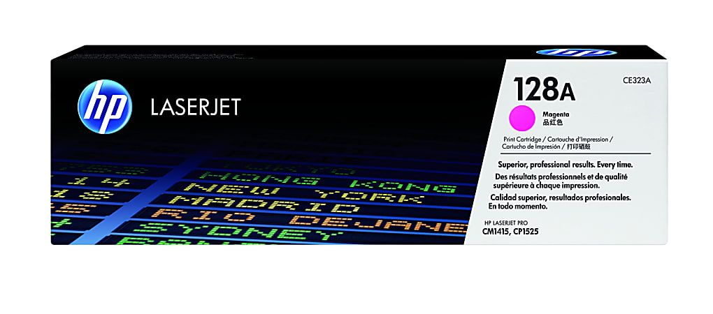 HP 128A Magenta Toner Cartridge, CE323A