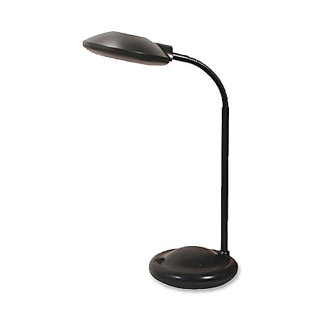 Ledu Compact Desk Lamp, 30 LED, 21"H, Black