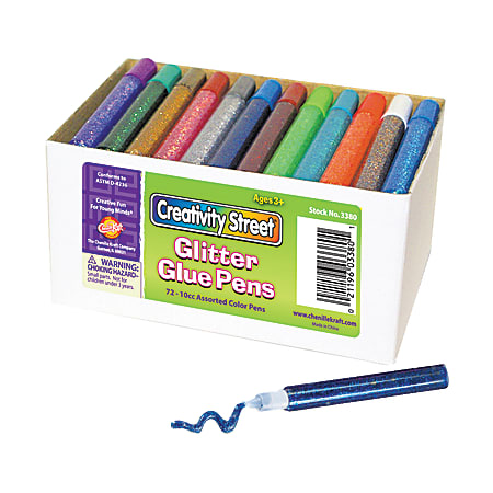Creativity Street Resealable Glitter Glue Pens, Pack Of 72