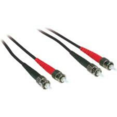 C2G 3m ST-ST 62.5/125 OM1 Duplex Multimode PVC Fiber Optic Cable - Black - Patch cable - ST multi-mode (M) to ST multi-mode (M) - 3 m - fiber optic - duplex - 62.5 / 125 micron - OM1 - black