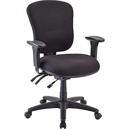 Realspace Mayhart Vinyl Mid Back Task Chair Black BIFMA Compliant