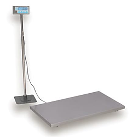 Brecknell® Compact Lightweight Floor Scale, 2"H x 22"W x 42"D, 500-Lb Capacity