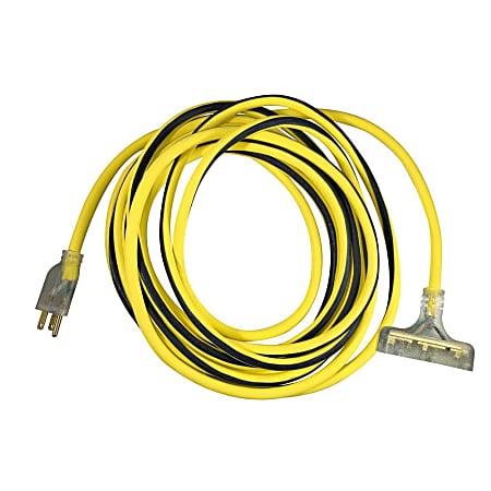 Hoffman Grounded Outdoor Extension Cord, 25', Yellow, USW76025