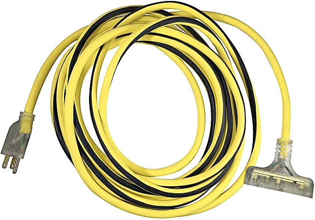 Hoffman Grounded Outdoor Extension Cord, 50', Yellow, USW76050