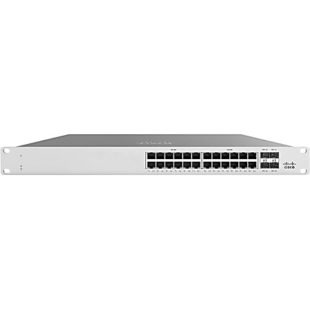 Meraki MS125-24-HW Ethernet Switch - 24 Ports - Manageable - 2 Layer Supported - Modular - 845 W Power Consumption - Twisted Pair, Optical Fiber - 1U High - Rack-mountable