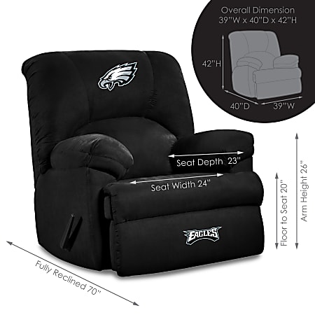 Imperial NFL GM Microfiber Recliner Accent Chair Philadelphia
