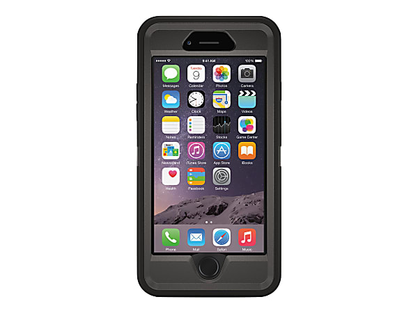 OtterBox Defender Carrying Case Holster For Apple iPhone® 6s, iPhone® 6 Smartphone, Black