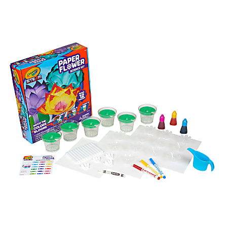 Crayola STEAM Paper Flower Science Kit, Assorted Colors, Grade 2 to 3
