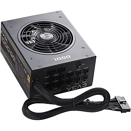 EVGA 1000 GQ Power Supply - 120 V AC, 230 V AC Input - 3.3 V, 5 V, 12 V, -12 V Output - 1000 W - 1 +12V Rails - 210GQ1000V1