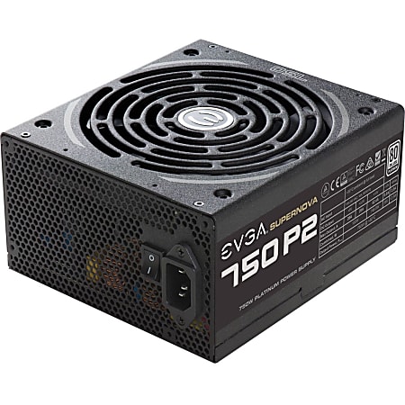 EVGA SuperNOVA 750 P2 Power Supply - Internal - 120 V AC, 230 V AC Input - 3.3 V DC @ 20 A, 5 V DC @ 20 A, 12 V DC @ 62.4 A, -12 V DC @ 2.5 A, 5 V DC @ 500 mA Output - 750 W - 1 +12V Rails - 1 Fan(s)