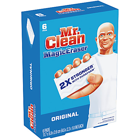 Mr. Clean® Magic Eraser Original Scrubbers, 6 Per Box, Case Of 6 Boxes