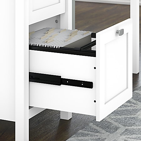 Bush Furniture Broadview 54 W Computer Desk With 2 Drawer Pedestal