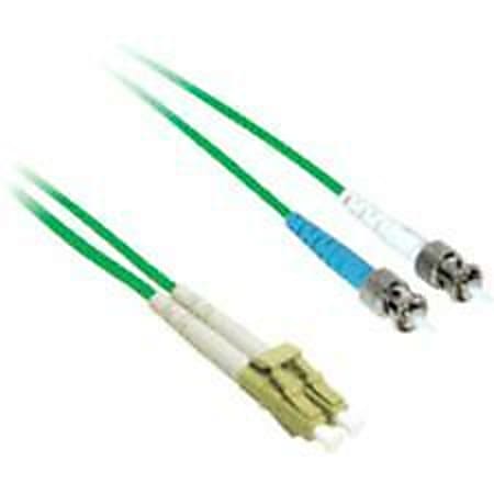 C2G-1m LC-ST 50/125 OM2 Duplex Multimode PVC Fiber Optic Cable - Green - Fiber Optic for Network Device - LC Male - ST Male - 50/125 - Duplex Multimode - OM2 - 1m - Green