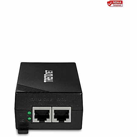 TRENDnet Gigabit Power Over Ethernet Plus Injector, Converts Non-Poe Gigabit To Poe+ Or PoE Gigabit