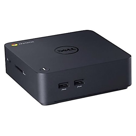 Dell Chromebox 3010 Desktop Computer - Intel Celeron 2955U 1.40 GHz - 2 GB DDR3L SDRAM - 16 GB SSD - Chrome OS - Desktop - Black