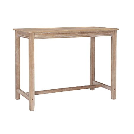 Linon Walker Counter Pub Table, 36"H x 47-1/4"W x 23-3/4"D, Acacia