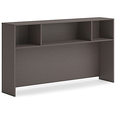 HON Mod Desk Collection 72"W Open Hutch, Slate Teak