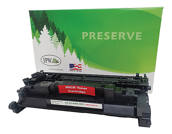 IPW Preserve Remanufactured Black Toner Cartridge Replacement For Troy 02-81680-001, 725-89A-ODP