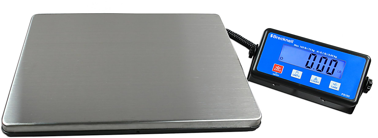 Brecknell® PS165 Portable Digital Shipping Scale, 165-Lb/75-Kg Capacity