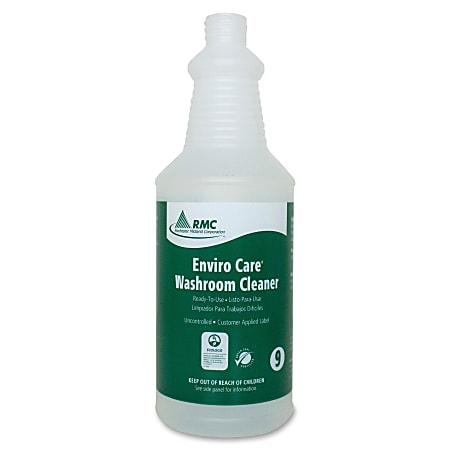 RMC Washroom Cleaner Spray Bottle - Suitable For Cleaning - White - 1 Each