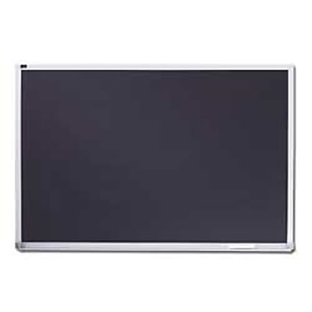 Quartet® Melamine Chalkboard With Aluminum Frame, 120" x 48", Black