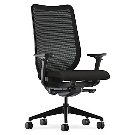 HON® Nucleus Mesh Back/Fabric High-Back Task Chair, Black