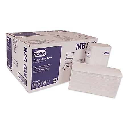 Tork® 2-Ply Premium Multi-Fold Paper Towels, 135 Sheets Per Roll, Pack Of 16 Rolls