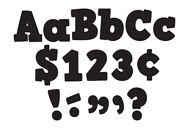 Teacher Created Resources Bold Block Letter Accents, 4", Black, Pack Of 230 Pieces