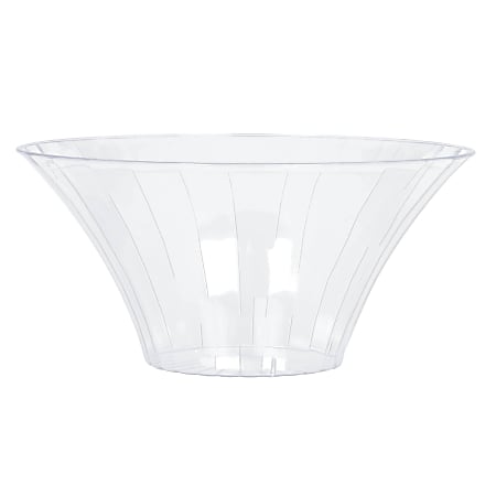 Amscan Medium Flared Plastic Bowls, 3-1/2" x 7", Set Of 10 Bowls