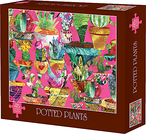 Willow Creek Press 500-Piece Puzzle, Potted Plants