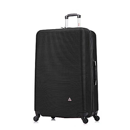 InUSA Royal ABS Hardside Spinner Suitcase, 33-1/8”H x 21-7/16”W x 11”D, Black