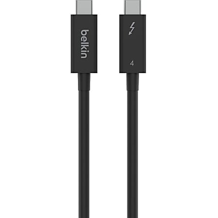 Belkin CONNECT Thunderbolt 4 Cable 3.28 Black - Office Depot
