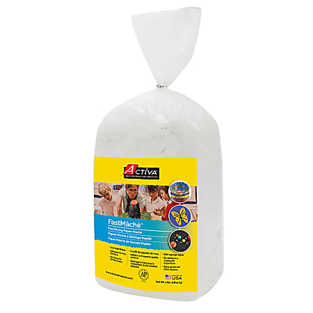 Activa Products Fastmache Fast-Drying Paper Mache, 4 Lb, White