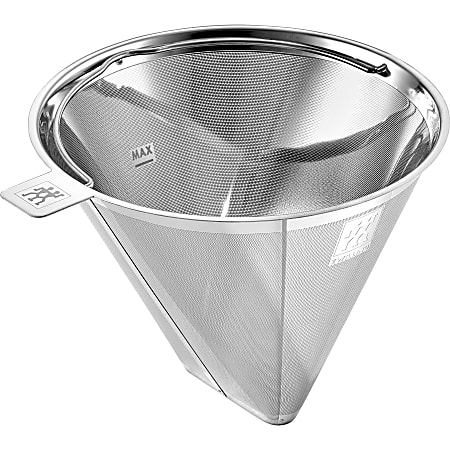 Zwilling Enfinigy 12-Cup Reusable Drip Coffee Maker Filter, Silver